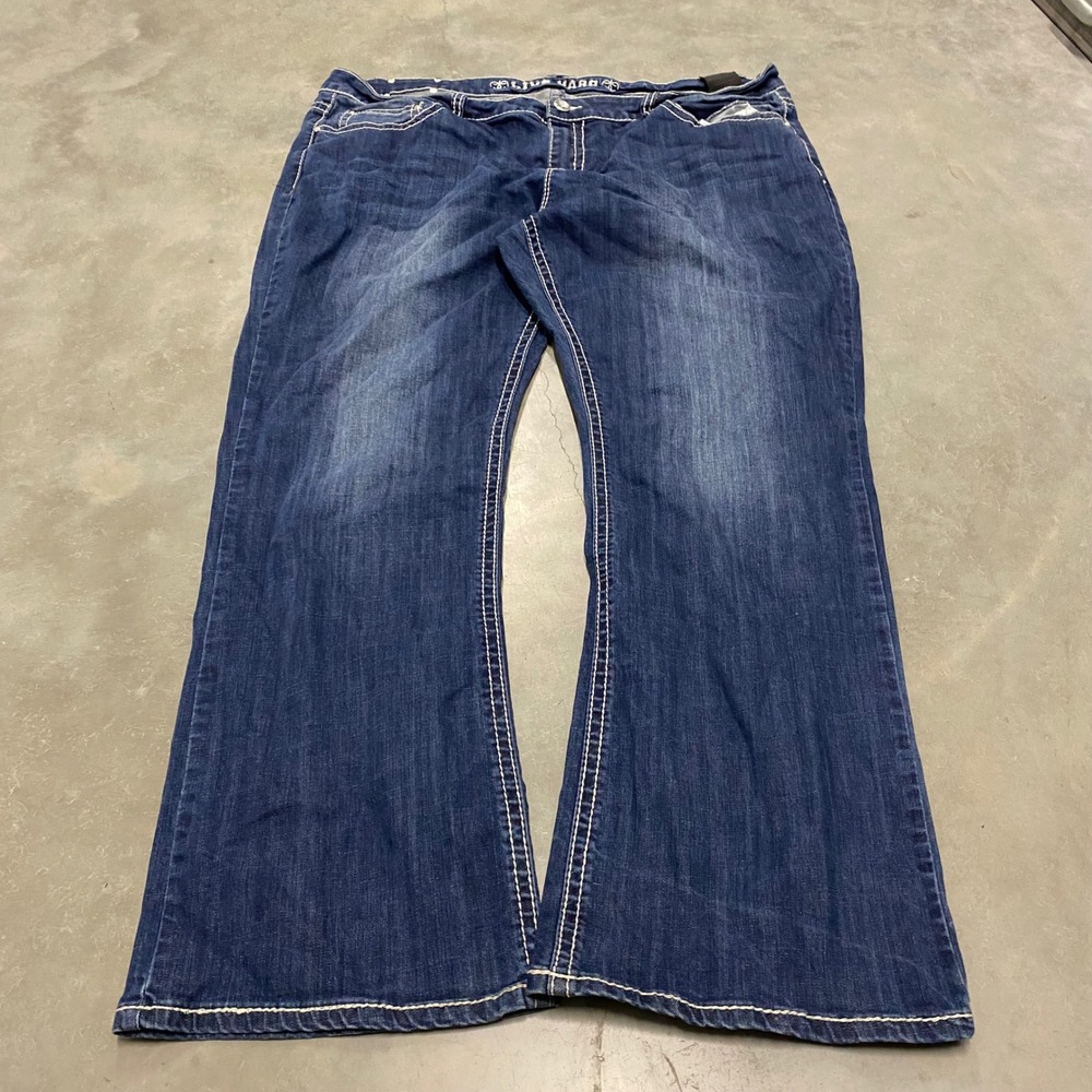 Rock Revival Womens Jeans Size 26 Blue Bootcut Embellished Pockets